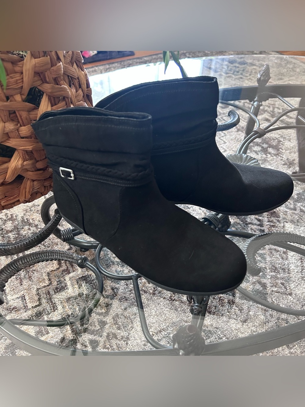 St. John's Bay "Kenzie" Ankle Boots With Dr. Scholl's Memory Foam Fit Insoles